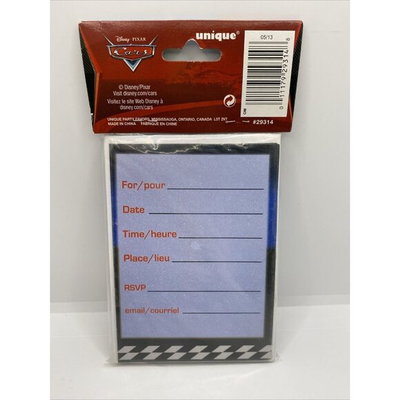 Disney Cars Lightning McQueen Birthday Party Decor Invitations Napkins Loot Bags - Picture 8 of 10